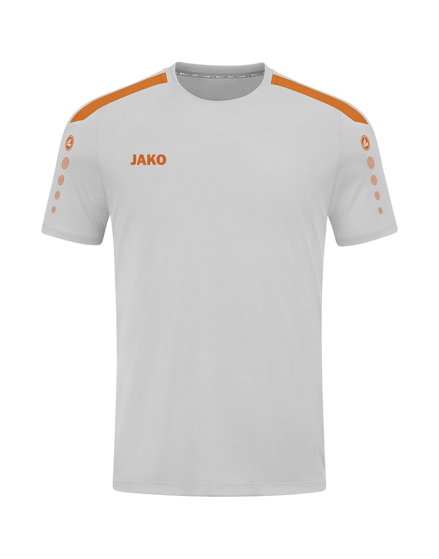 soft grey/neon orange